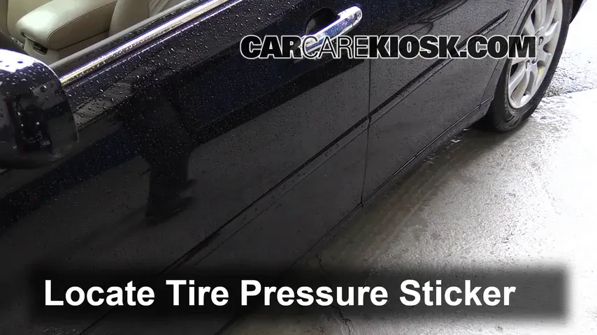 2004 Lexus ES330 3.3L V6 Tires & Wheels Check Tire Pressure